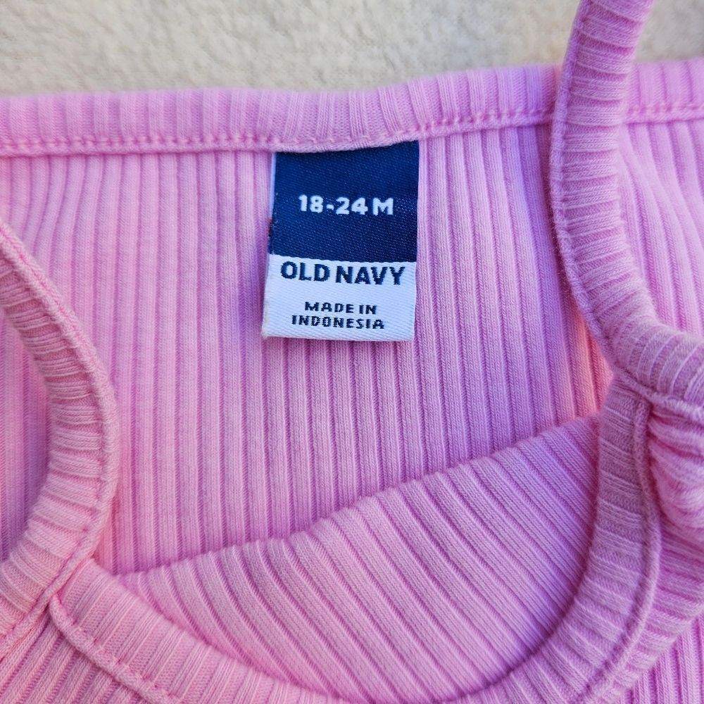 Old Navy Pink Ribbed Dress Size 18-24M - Picture 5 of 7